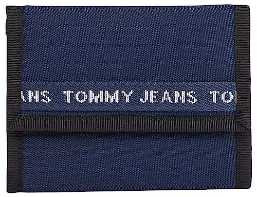 tommy jeans geldbörse tjm essential nylon trifold herren blau twilight navy