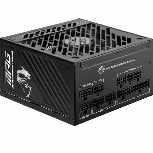 msi mpg a1250gs 1250w atx 3.1 netzteil, 80 plus gold, pci-e 5.1, vollmodular