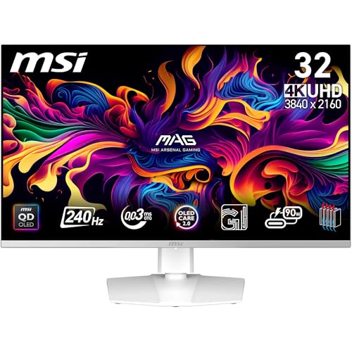 MSI MPG 321URXW 31,5" Gaming Monitor 4K UHD, QD OLED, 240 Hz, 99% DCI-P3