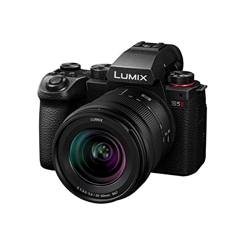 lumix dc-s5 ii spiegellose kamera, phasen-af, active is, schwarz