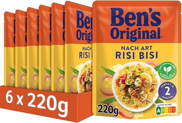 bens original express reis risi bisi 6x 220g ab 7 euro statt 14 euro