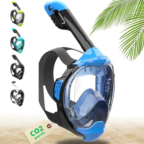 khroom snorkel mask für erwachsene und kinder, co2-sicher, full face equipment