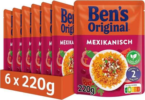 bens original express mexikanisch 6er pack 220g ab 7,55 statt 14