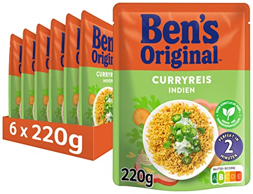 Produktbild: curryreis ben's original 6x220g, schnelle mahlzeit für einsteiger