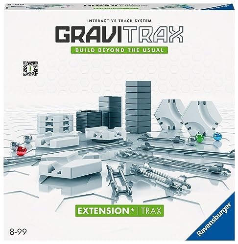 ravensburger graviTrax traX 22414 - erweiterung kugelbahn ab 8 jahre, grau