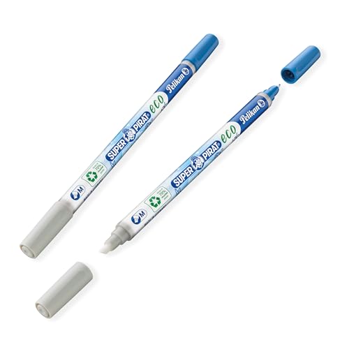 Pelikan Tintenlöscher Super Pirat eco, M Strichstärke, 2 Stück, Multispitze