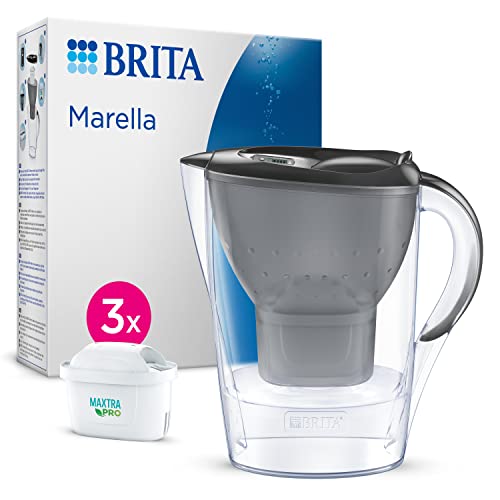 brita wasserfilter kanne marella 2,4l inkl. 3x maxtra pro kartuschen