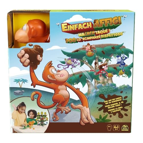 spin master games - einfach affig - lustiges kinderspiel mit knet-kugeln, 2-4 spieler ab 4 jahren