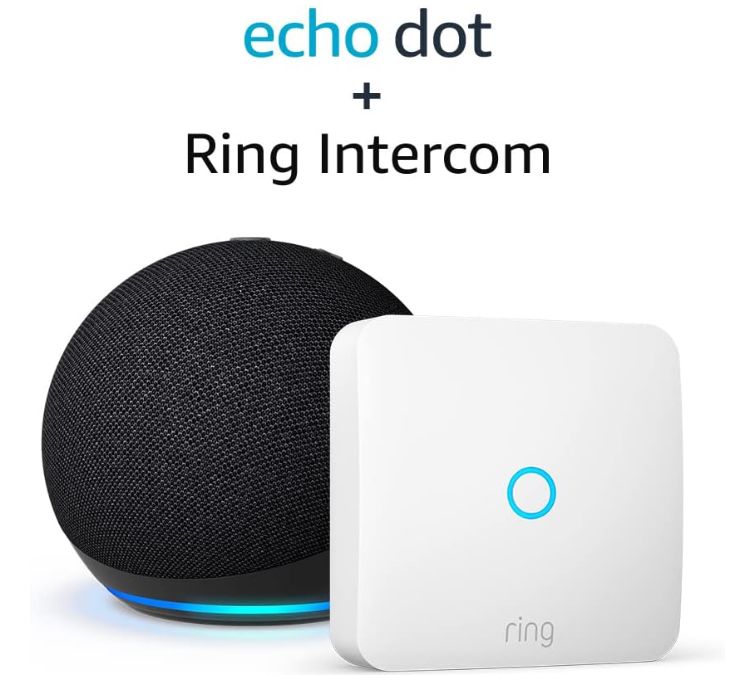 echo dot 5. generation 2022 mit ring intercom von amazon für 59,99 euro