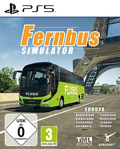 fernbus simulator flixbus von aerosoft - über 50.000 km streckennetz europa ps5