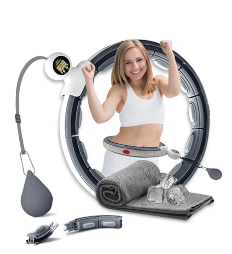 k-mart hula hoop gewichteter infinity hoop mit 16 knoten und massagerolle