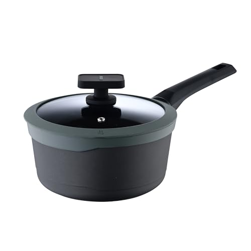 masterPRO gastro reeco kochtopf set 16 cm 8 cm mit deckel recycled aluminium antihaft