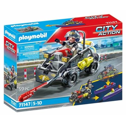 playmobil city action 71147 swat quad, multi-terrain Fahrzeug für Kinder