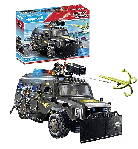 PLAYMOBIL 71144 SWAT-Geländewagen mit Licht & Sound, City Action
