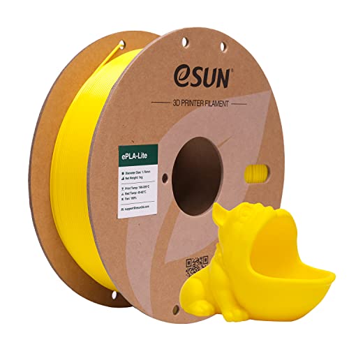 esun pla filament 1.75mm, 3d drucker filament 1kg spule, maßgenauigkeit +/- 0.03mm, e-gelb