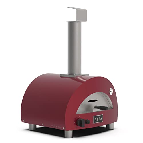 pizzaofen alfa forni moderno tragbar rot
