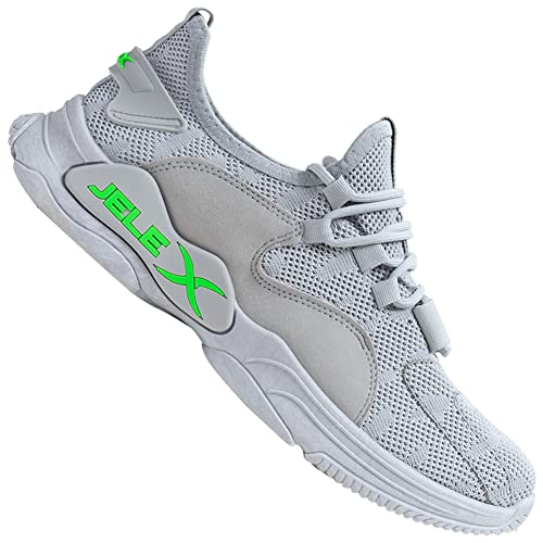 jelex performance herren sneaker atmungsaktiv rutschfest sportschuhe grau größe 44