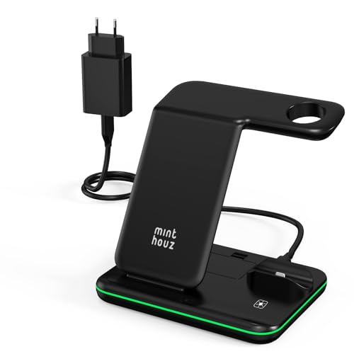 Minthouz wireless charger 18W schnellladestation für iwatch airpods iPhone 15 14 13 12 11