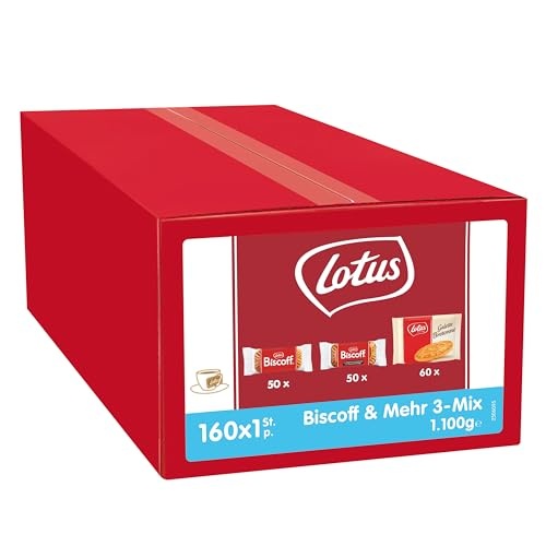 Lotus Biscoff Karamellisierte Kekse Gallette Bretone 160x1 1,1 kg natürliche Inhaltsstoffe