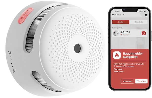 Produktbild: X-Sense XS01-WX Rauchwarnmelder mit App, 31,99 Euro, statt 38 Euro