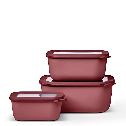 mepal multischale cirqula rechteckig 3-teilig set 750 1500 3000 ml