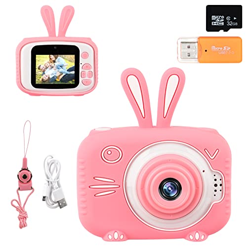 JOPHEK kinder kamera 1080P HD 20MP 2,0 Zoll mit 32GB SD-Karte für 3-12 Jahre