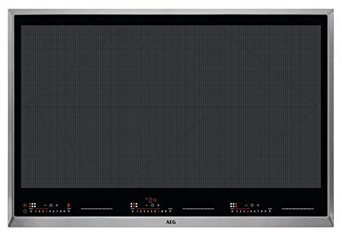 aeg induktionskochfeld 80 cm totalflex hobhood edelstahl 6 kochzonen kindersicherung
