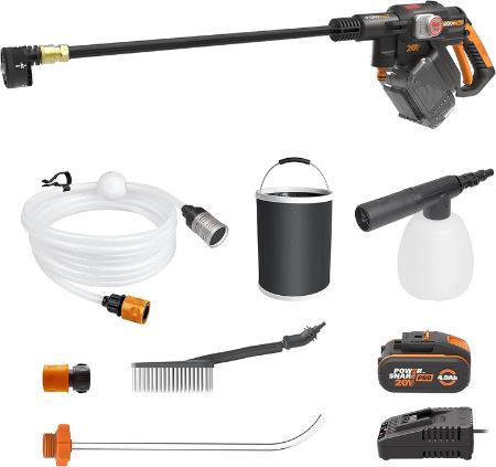 worx wg633e.1 hydroshot akku hochdruckreiniger mit zubehör, 212,49