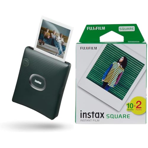 Produktbild: instax square link midnight green mit square film 20 pk