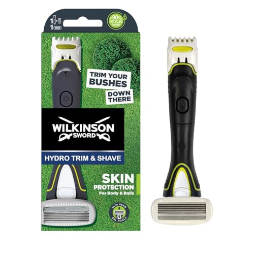 wilkinson hydro trim & shave rasierer trimmer für männer mit hautschutz