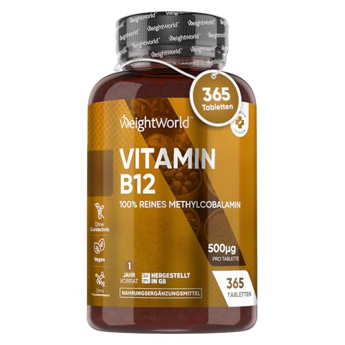 vitamin b12 500mcg tabletten vegan 365 stück methylcobalamin weightworld