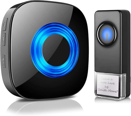 funkklingel mit sender und empfänger, physen türklingel wasserdicht ip55, 400m reichweite
