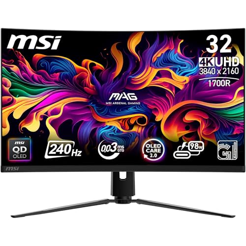 msi mpg 321curxde qd-oled monitor 31,5 zoll 4k ultra hd 3840 x 2160 pixel