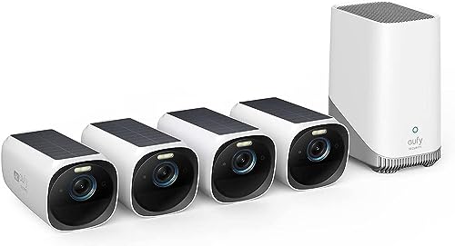 eufy Security eufyCam 3 Outdoor Kamera 4K, kabellos, solar, Gesichtserkennung, Nachtvision