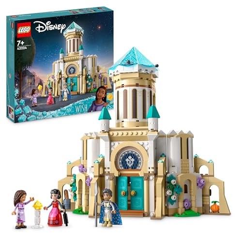 lego 43224 disney wish könig magnificos schloss, originalset für sammler