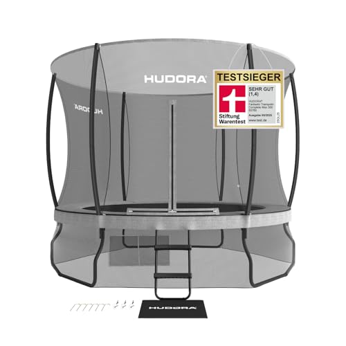 hudora fantastic complete max 300 trampolin 300cm inkl. leiter und netz