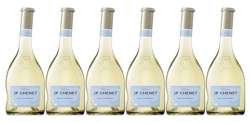 j.p. chenet 6x 0,75l mittel-süßer weißwein für 21,58 euro statt 27 euro