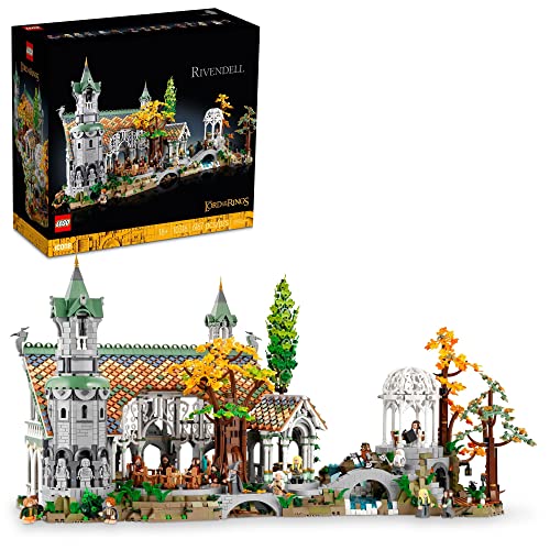 LEGO Icons Herr der Ringe Bruchtal Set für Erwachsene mit 15 Minifiguren 10316