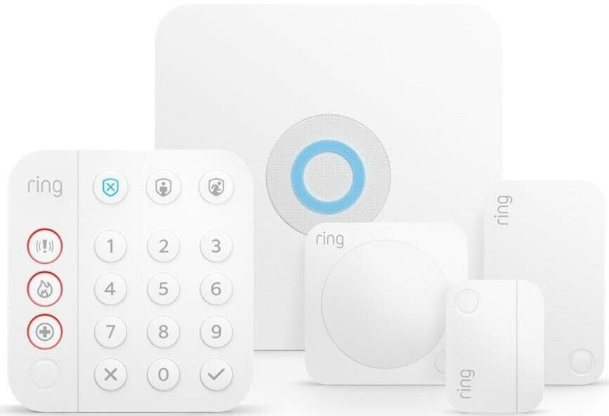 Produktbild: ring alarm set 2. gen mit ring indoor cam für 159,99 euro statt 190 euro