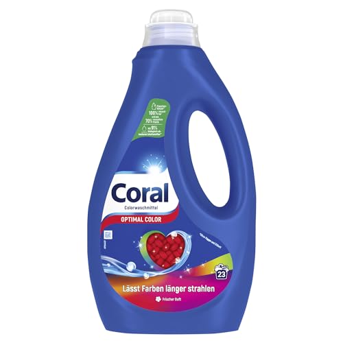 Coral Flüssigwaschmittel Optimal Color 23 WL - Colorwaschmittel für strahlende Farben