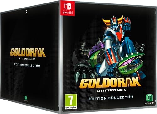ufo robot goldorak collector's edition switch - steelbook, poster, artbook, figuren-set