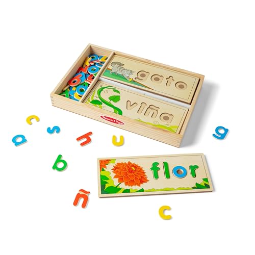 spanisch lernen mit melissa & doug sehen & buchstabieren lernspielzeug