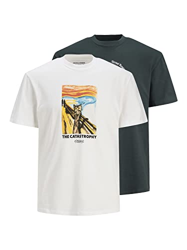jack & jones t-shirt joropus kurzarm crew neck 2er pack