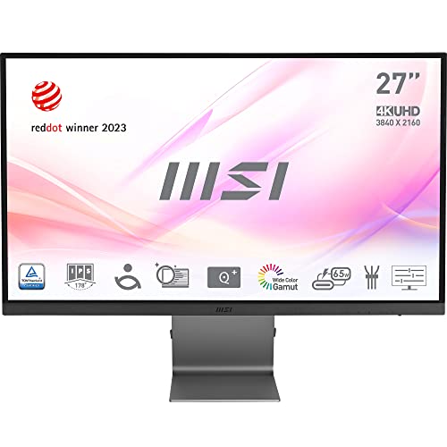 msi modern md271ulde 27 zoll monitor 16:9 adaptive-sync grau, 60 hz