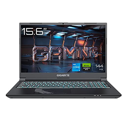 gigabyte g5 gaming laptop 15,6" 144hz fhd ips intel i5-12500h 16gb ram 512gb ssd rtx 4060 schwarz