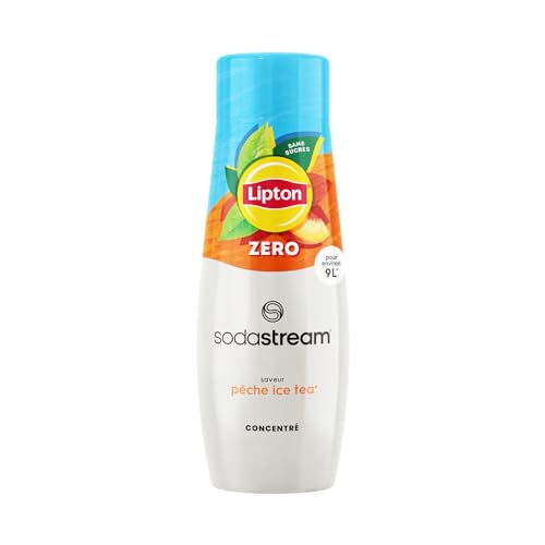 sodastream sirup lipton ice tea pfirsich zero 440 ml für 9 liter getränk