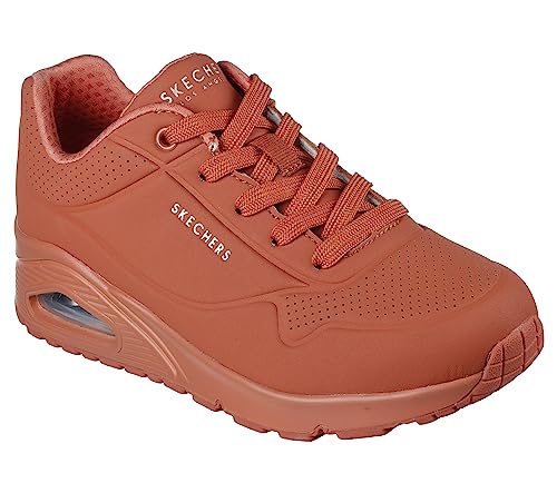 skechers damen sneakers uno stand on air, rust durabuck mesh, 38.5 eu