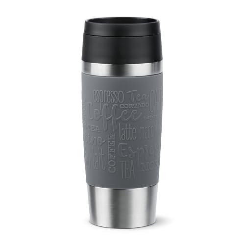 emsa travel mug isolierbecher grau 0,36 liter mit neuem verschluss