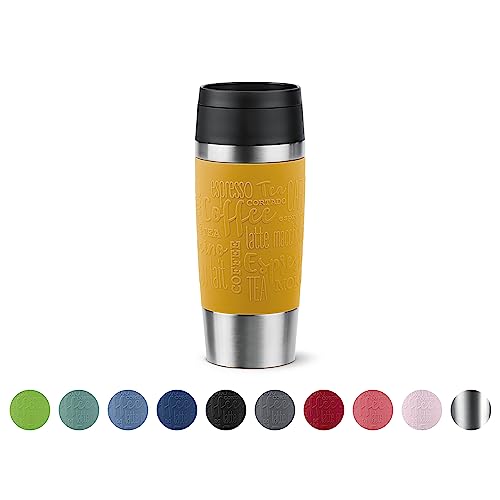 Emsa Travel Mug Classic 0,36L Edelstahl Isolierbecher, spülmaschinenfest, 100% dicht