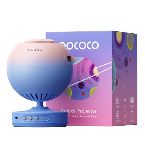 Produktbild: pococo starry sky projector, galaxy projektor für kinder und erwachsene, entspannung
